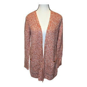 BB Dakota Steve Maden Cardigan Womens Size XS Salmon Odette Open Front Pockets